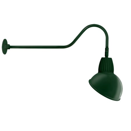 Rab GOOSENECK STYLE2 13W NEUTRAL LED 15" ANGLED DOME SHADE GRN GN2LED13NADG